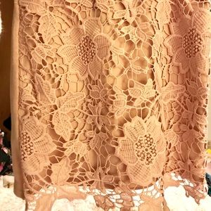 American Eagle Pink Lace Mini Skirt